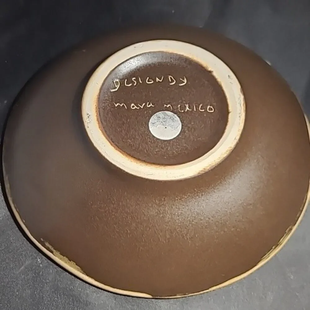 HANDCRAFTED BOWL DESIGNED BY MARA | DESERT QUAIL SOUTHWESTERN POTTERY